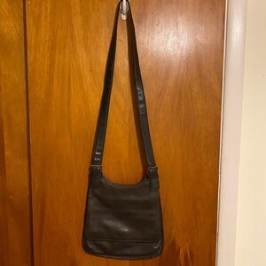 Nine West  Women’s Genuine Classic Brown Leather Shoulder/Saddle Adjustable Bag